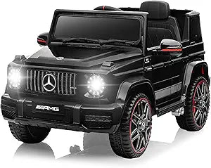 12V 7Ah Licensed Mercedes-Benz G63 Ride on Car for Kids Ages 3-6, Electric Car Ride on Toys w/Parent Remote, Wireless Music, Suspension System - AMG G63 Large,